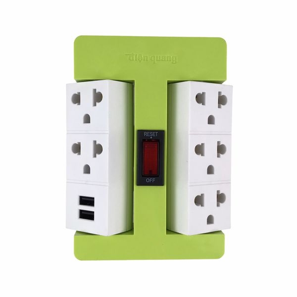 Ổ cắm xoay 90º ĐQ ĐQ ESK RT 2USB