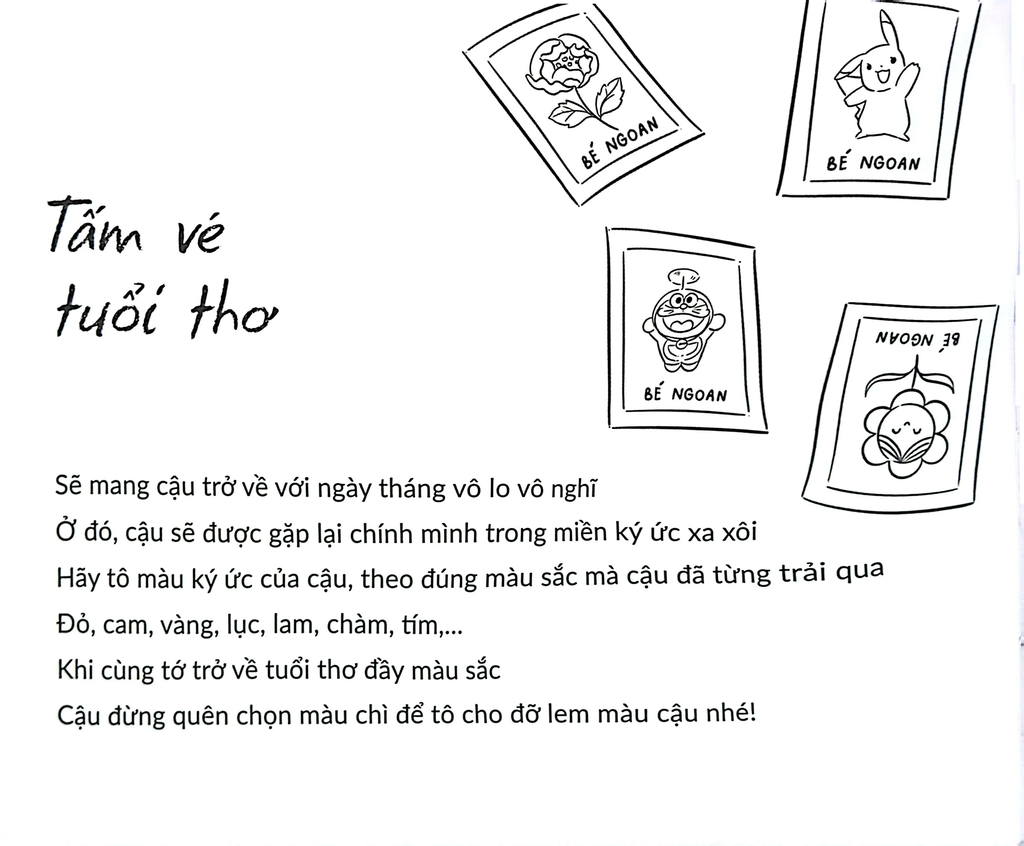 Sách tô màu chữa lành: Vườn của ngoại