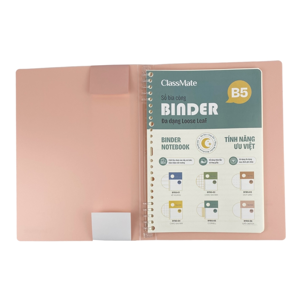 Sổ bìa còng Classmate LB5-10-010 100 trang 80gsm