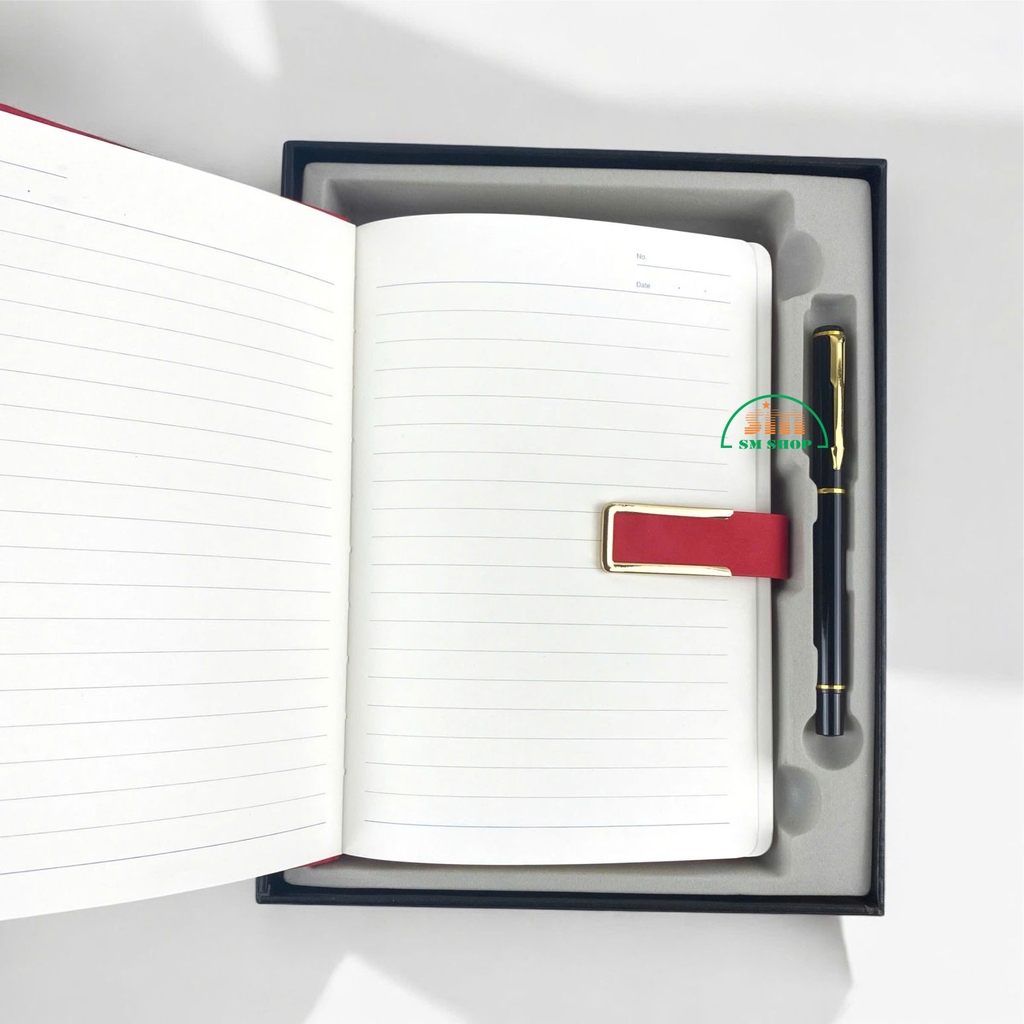 Sổ da 25-54 14x20.5cm + Bút