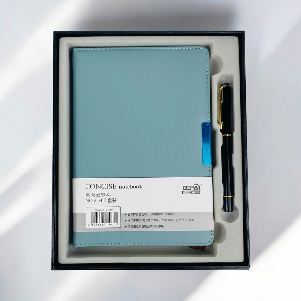 Sổ da 25-62 14.5x21cm 128 trang + Bút