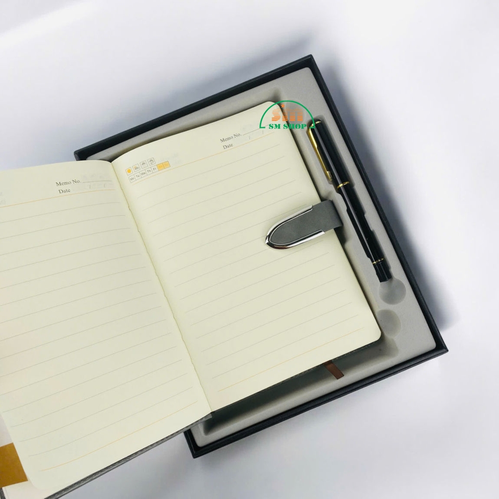 Sổ da 25-65 14x20.5cm + Bút