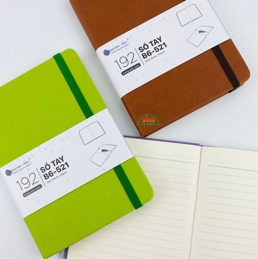 Sổ da NT E1T521/B6S 12.5x17.5cm 192 trang 70gsm