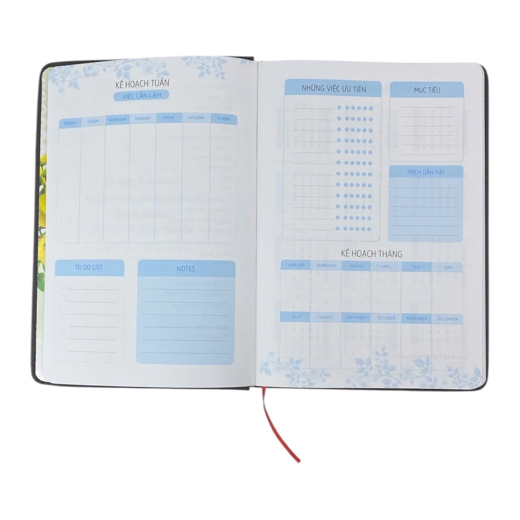 Sổ lịch Agenda HTS1 14.5x20.5cm 192 trang