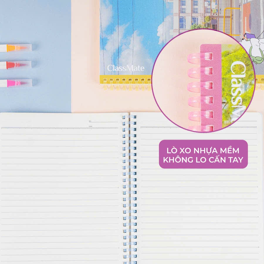 Sổ lò xo Classmate 18-038A5 180 trang 80gsm A5, Sổ tay, Sổ ghi chép (60)