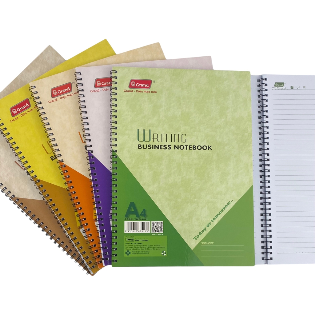 Sổ lò xo PGrand 8511 100 trang A4 (12)