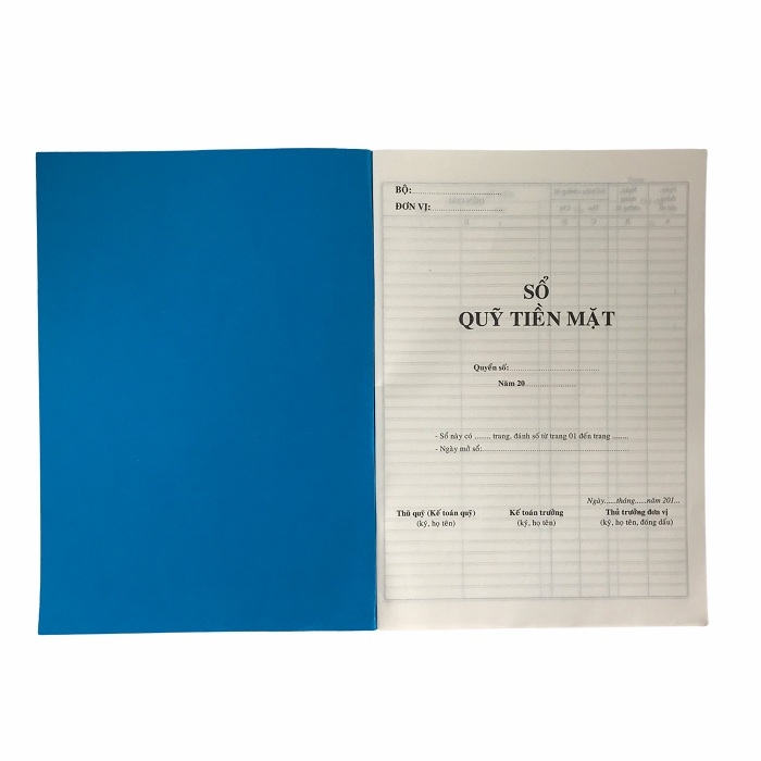 Sổ quỹ tiền mặt HCSN NN không MST 100 tờ (50)