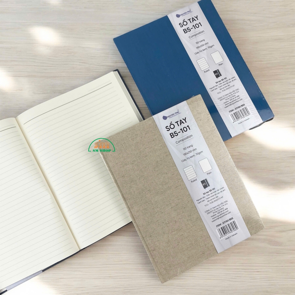 Sổ tay NT E1T101/B5S 19x25cm 192 trang 70gsm