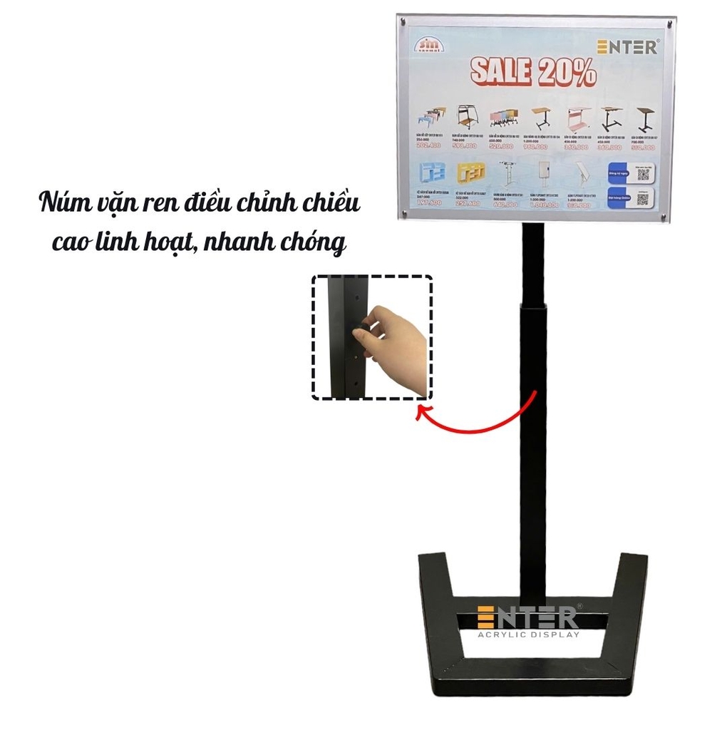 Standee Enter TD102 40x60cm