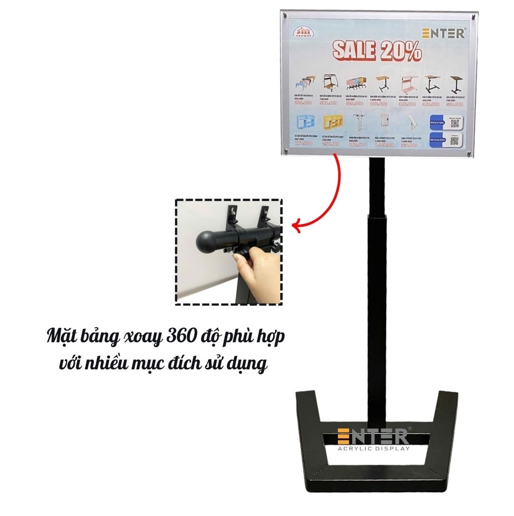 Standee Enter TD102 40x60cm