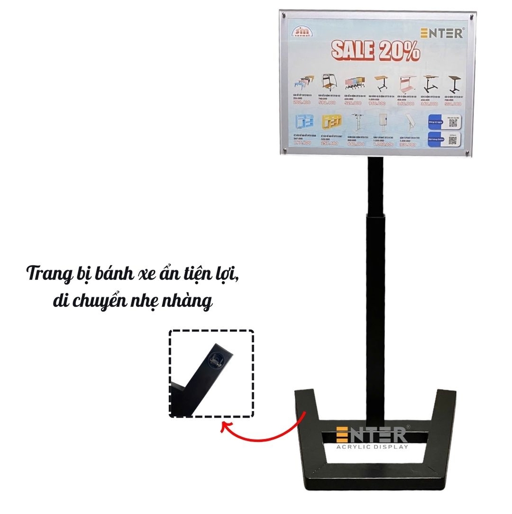 Standee Enter TD102 40x60cm