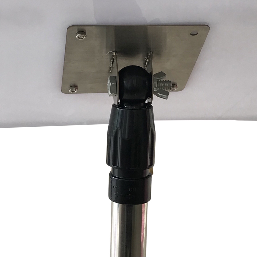 Standee trụ inox khung mica A4