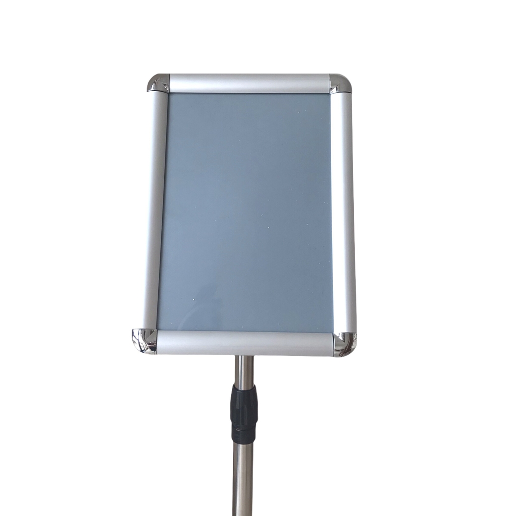 Standee trụ inox khung nhôm A4