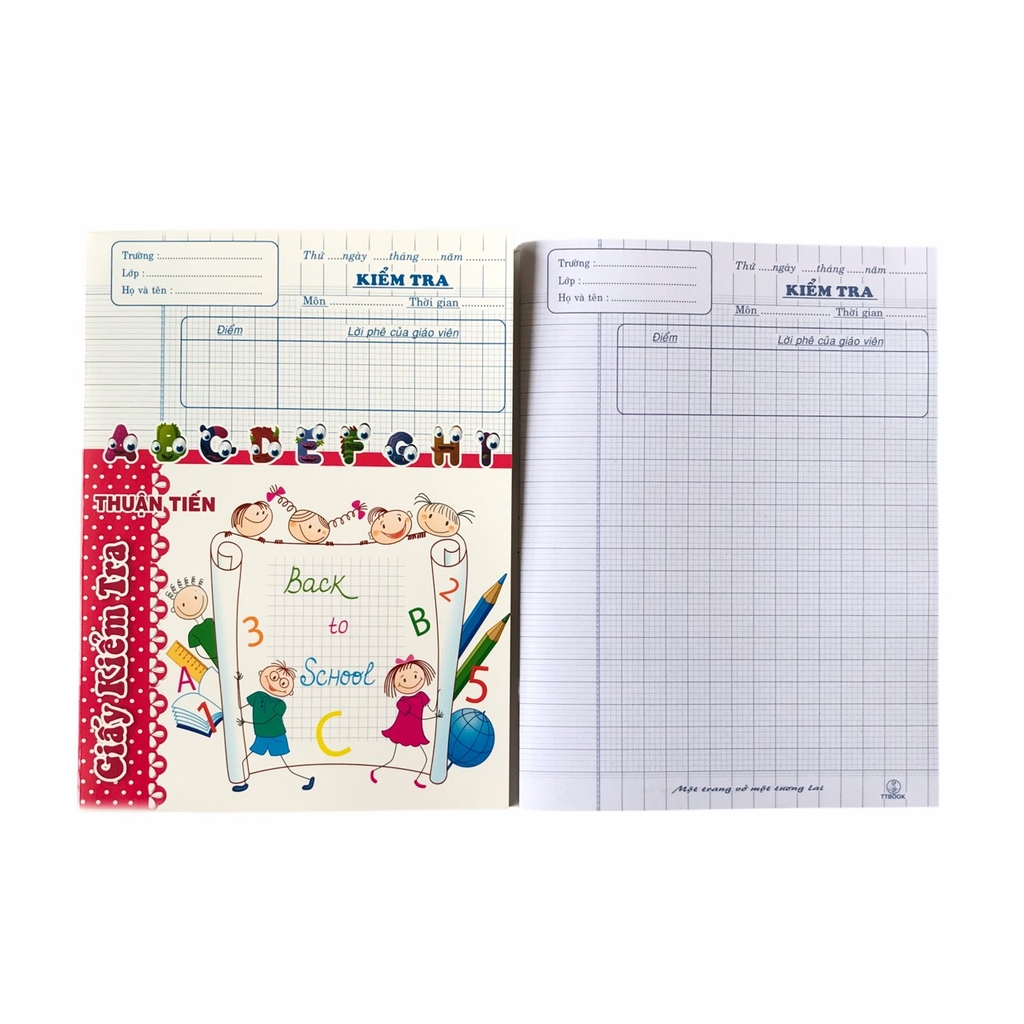 Tập kiểm tra TT 80gsm 4 ô ly (10/120)