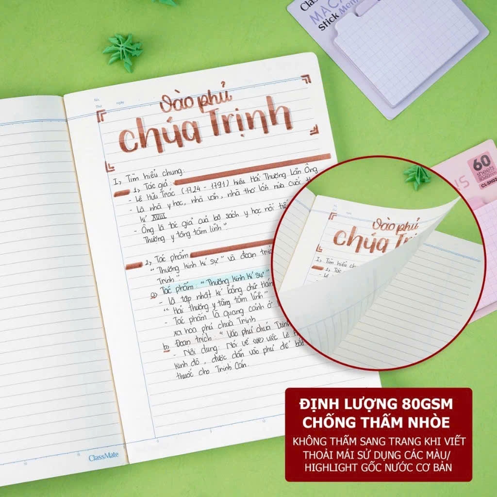 Tập Sinh Viên Classmate NB5-20-0511 200 trang 80gsm kẻ ngang (5/60)