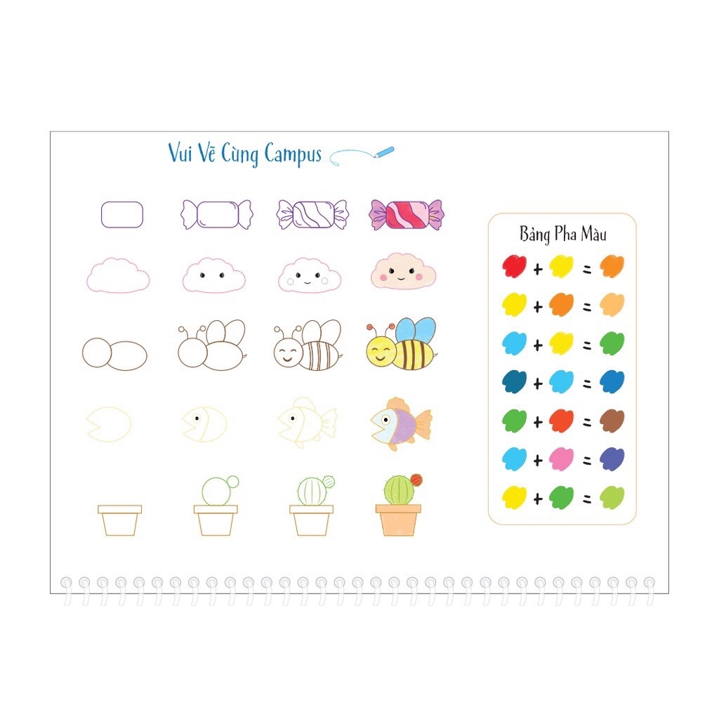 Tập vẽ Campus SKB-A4MEO-40 100gsm 40 tờ A4 (5/80)