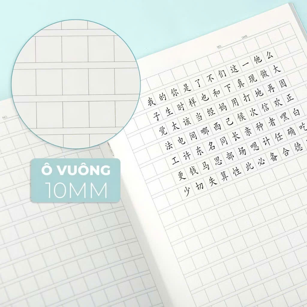 Tập viết Tiếng Trung-Nhật-Hàn Classmate NN-08-0902 ô điền 80 trang 100gsm