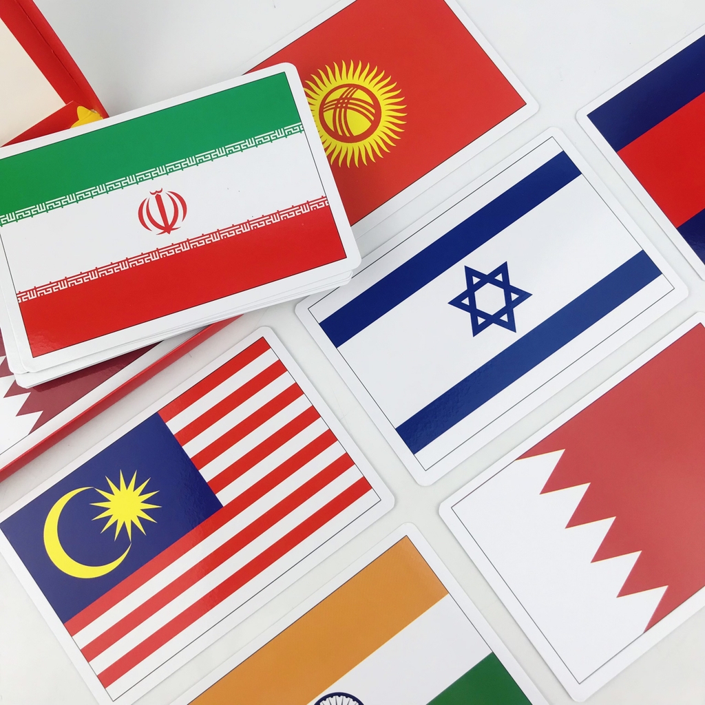 Thẻ thông minh - Quốc kỳ các nước Châu Á