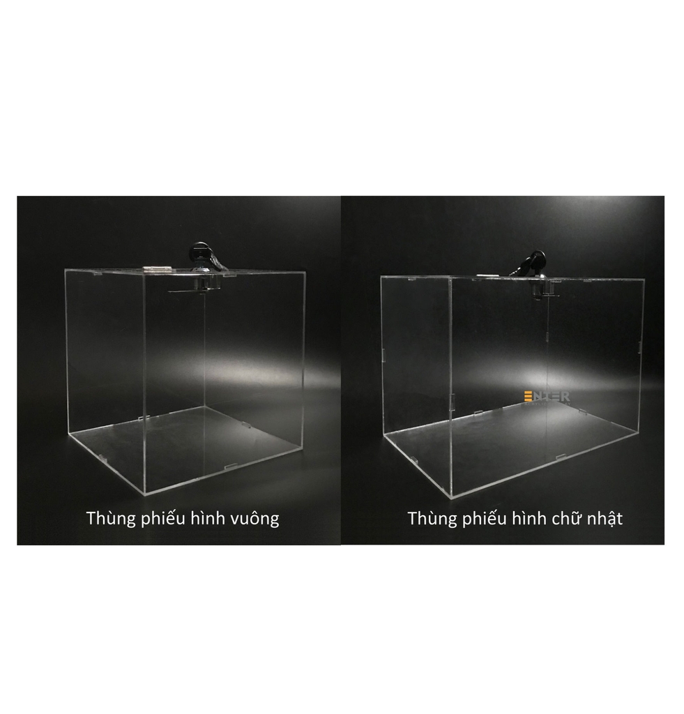 Thùng phiếu mica Enter H02 / H12 20x30x20cm