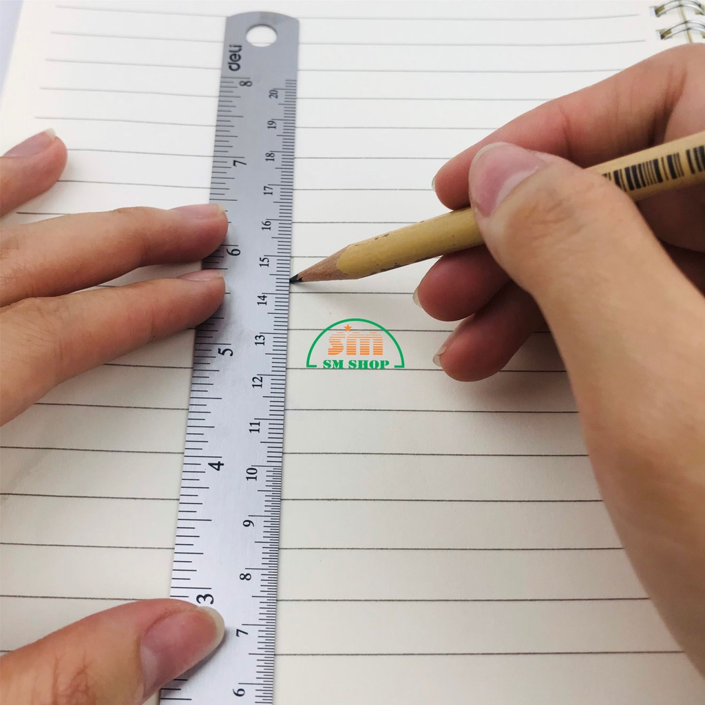 Thước sắt Deli 8462 20cm (24)