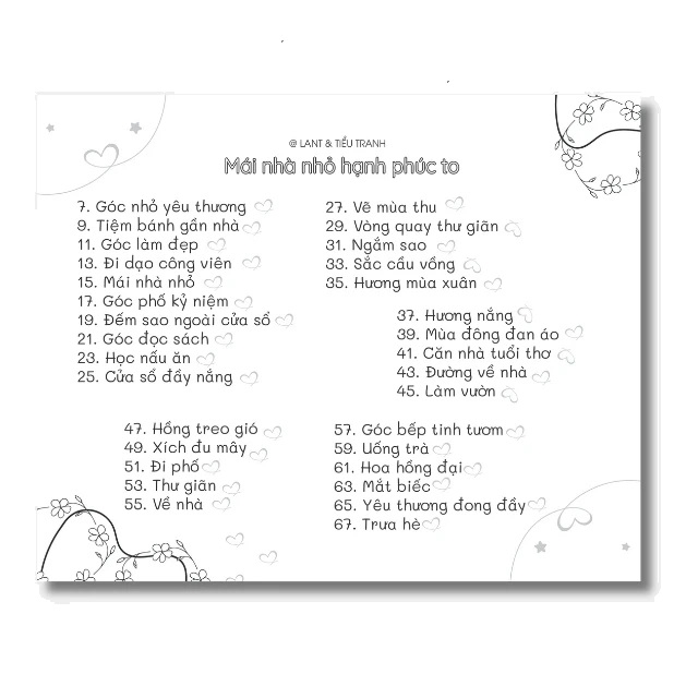 Tô màu - Mái nhà nhỏ có hạnh phúc to