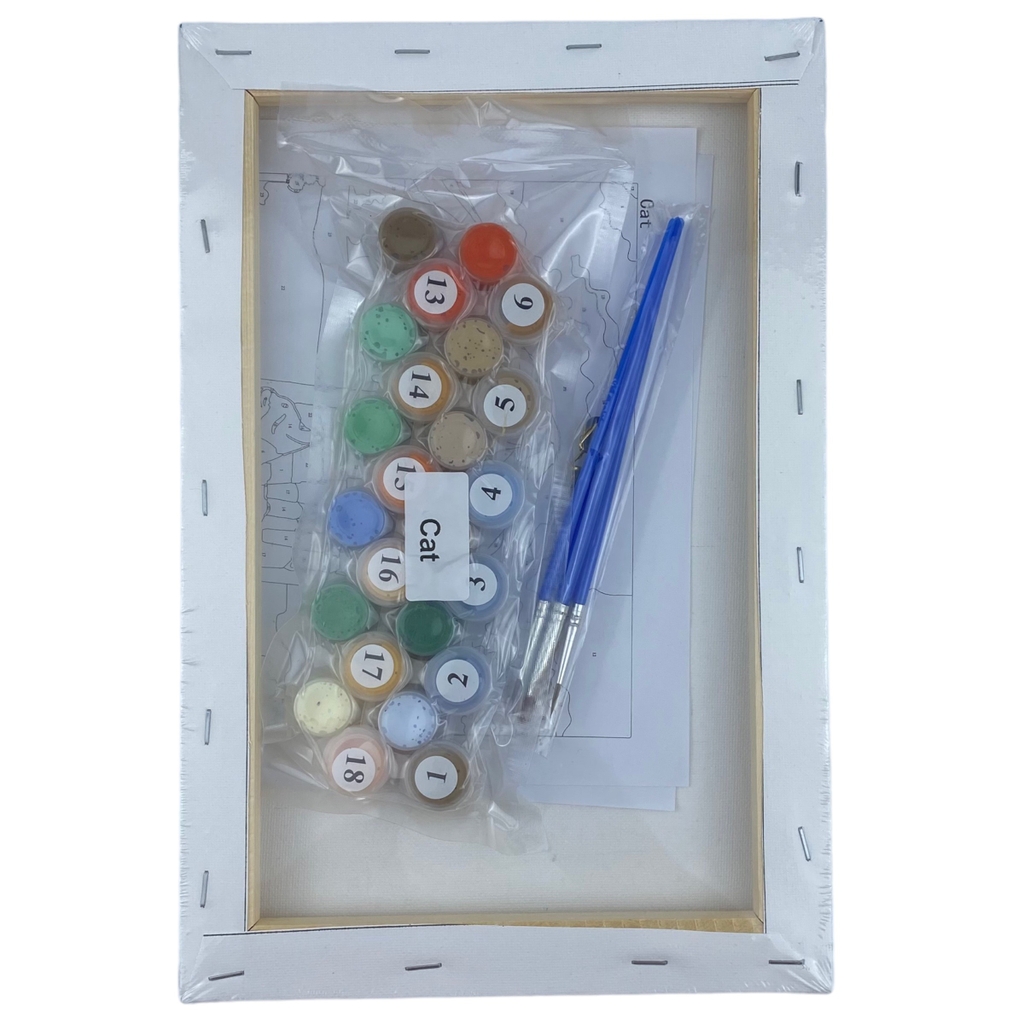 Tranh tô màu số hoá Colormate Cat 20x30cm