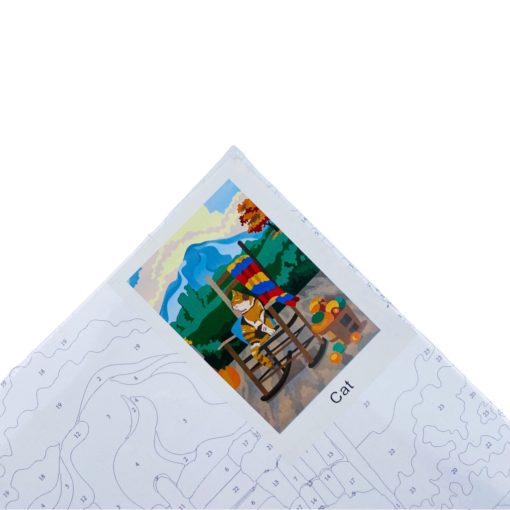 Tranh tô màu số hoá Colormate Cat 20x30cm