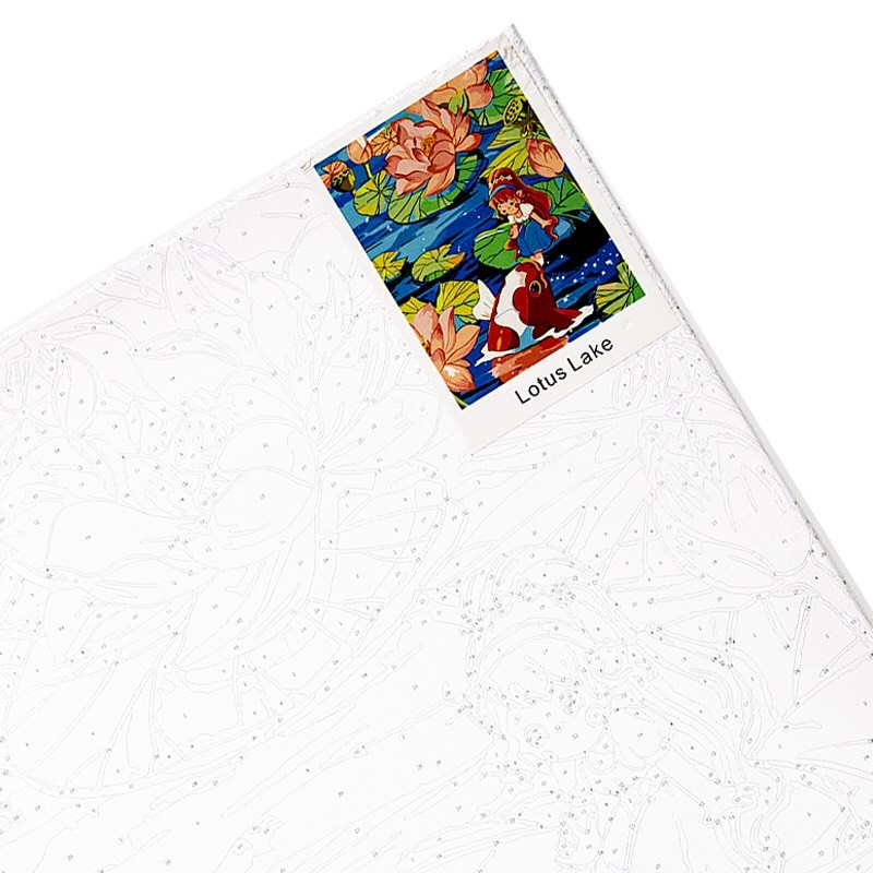 Tranh tô màu số hoá Colormate Lotus Lake 30x40cm