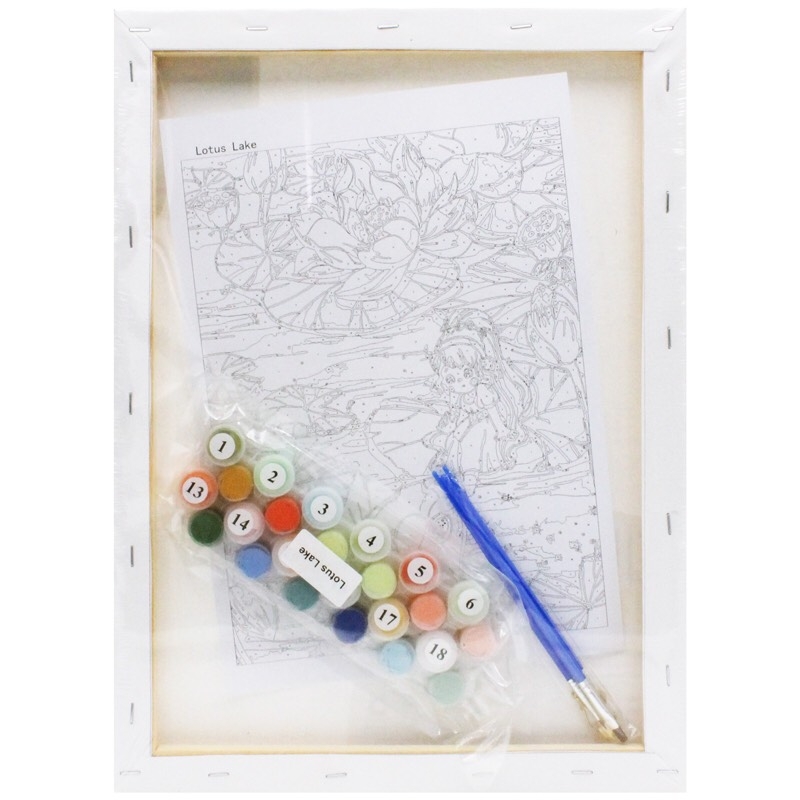 Tranh tô màu số hoá Colormate Lotus Lake 30x40cm