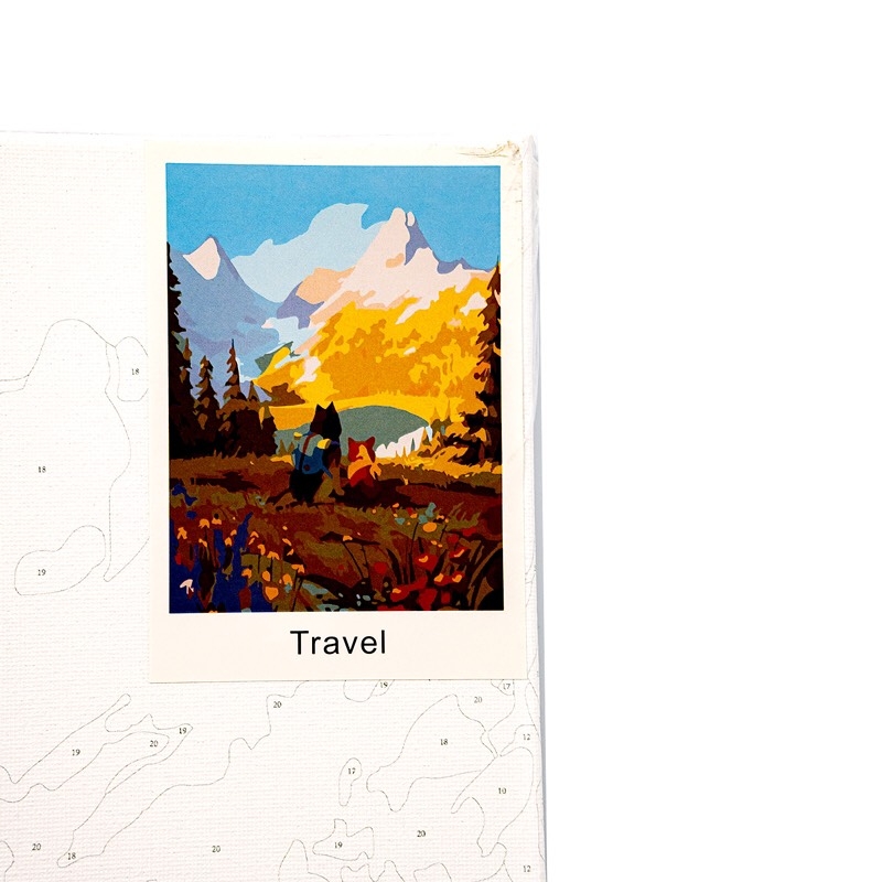 Tranh tô màu số hoá Colormate Travel 30x40cm