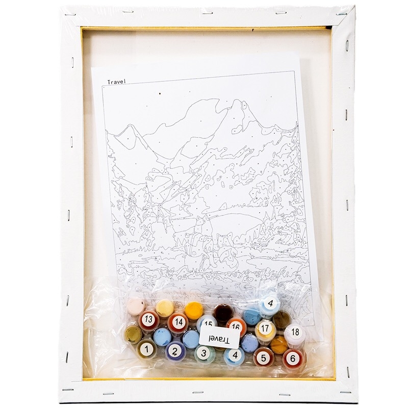 Tranh tô màu số hoá Colormate Travel 30x40cm