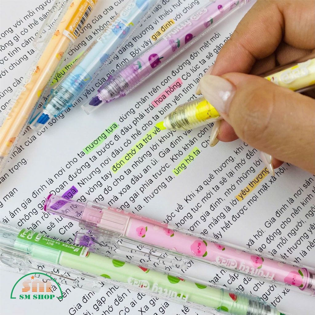 Bút dạ quang Bitex HL06 (36), Bút high light, Văn phòng phẩm