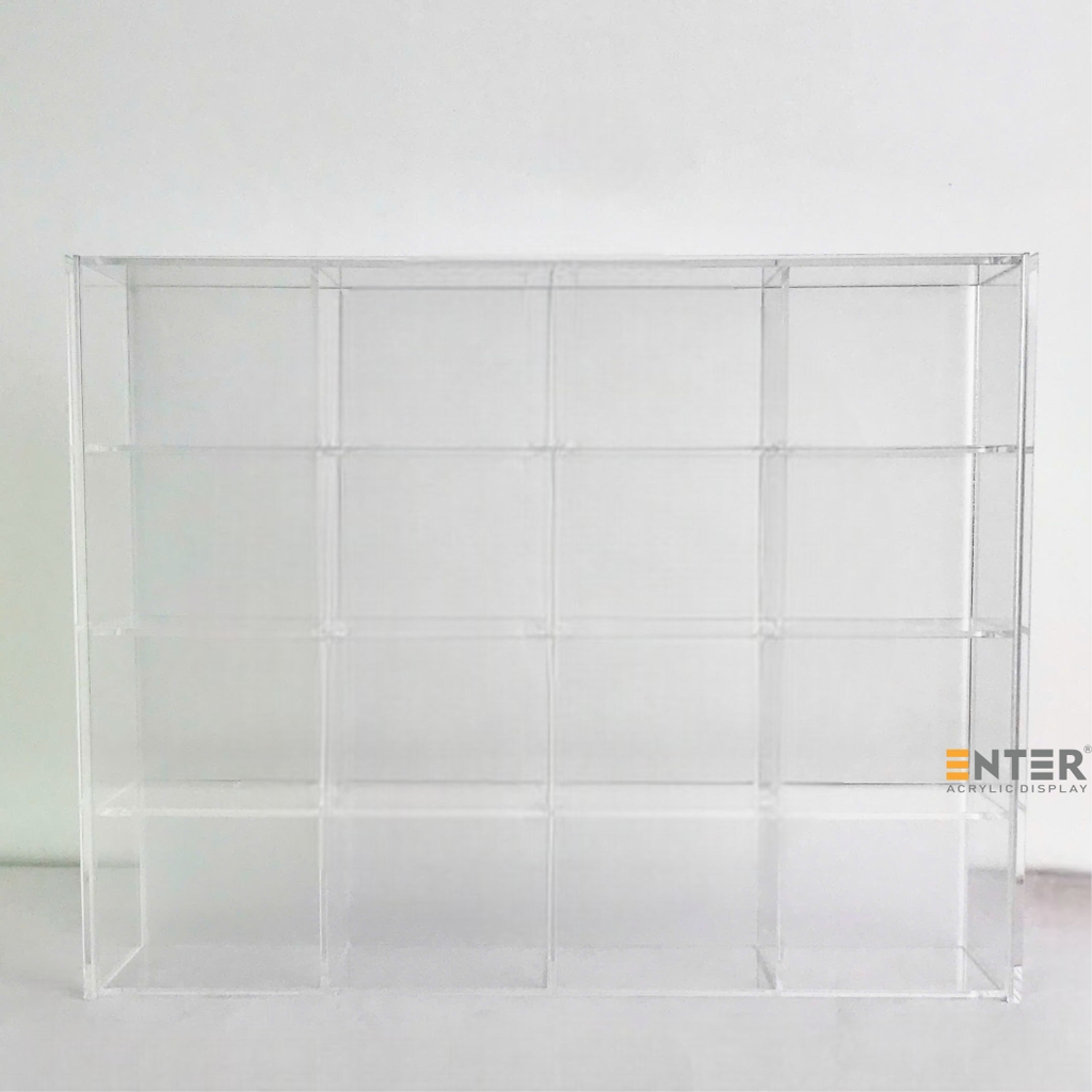 Kệ trưng bày mica Enter TB802 275x70x350mm 16 ô