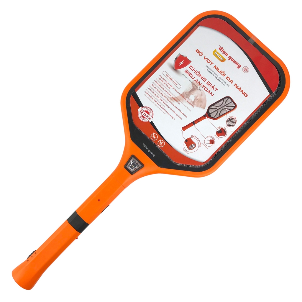 Vợt bắt muỗi ĐQ ĐQ EMR08L OBL cam đen