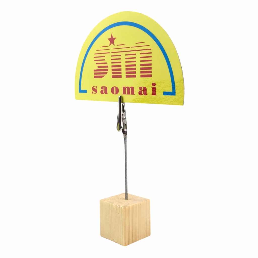 Wobbler đế gỗ WB-006 3x3cm kẹp nhọn (10)