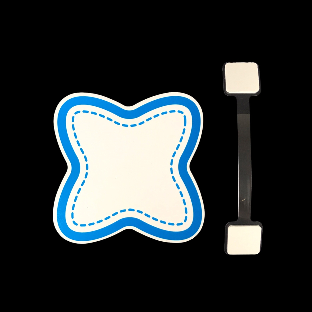 Wobbler nhựa WB-L01 / WB-L02 / WB-L03 / WB-L04 / WB-L05 / WB-L06 / WB-L07 / WB-L08 13cm dán formex 2mm (2,10)