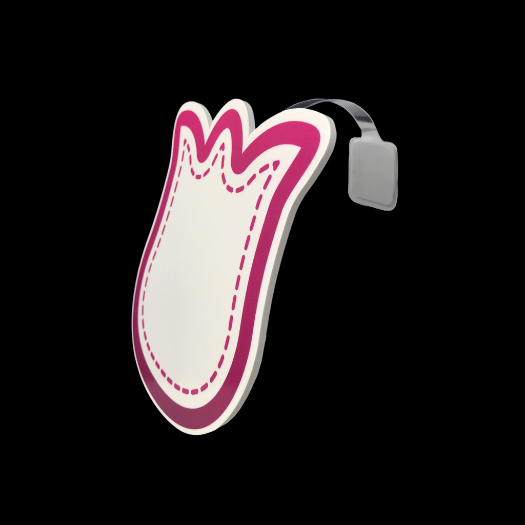 Wobbler nhựa WB-L01 / WB-L02 / WB-L03 / WB-L04 / WB-L05 / WB-L06 / WB-L07 / WB-L08 13cm dán formex 2mm (2,10)