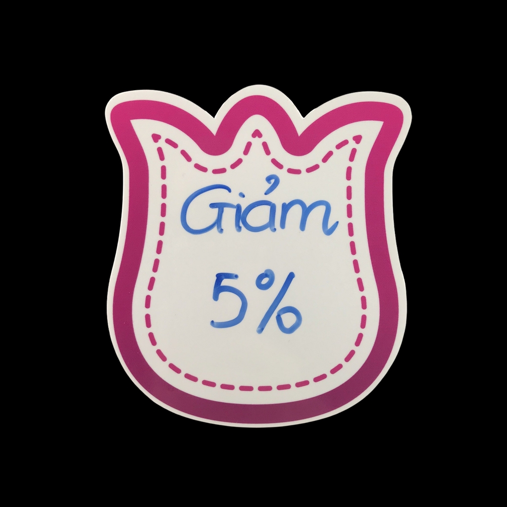 Wobbler nhựa WB-L01 / WB-L02 / WB-L03 / WB-L04 / WB-L05 / WB-L06 / WB-L07 / WB-L08 13cm dán formex 2mm (2,10)