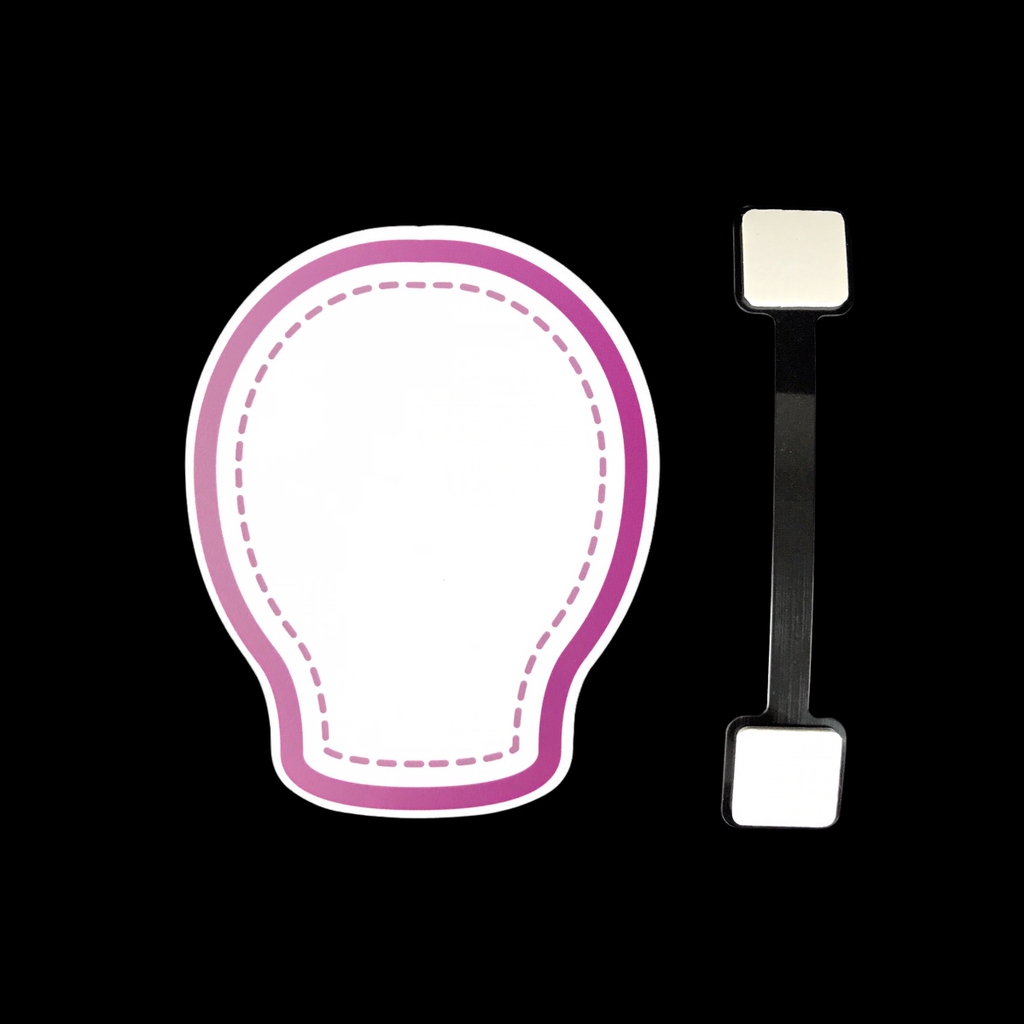 Wobbler nhựa WB-L01 / WB-L02 / WB-L03 / WB-L04 / WB-L05 / WB-L06 / WB-L07 / WB-L08 13cm dán formex 2mm (2,10)