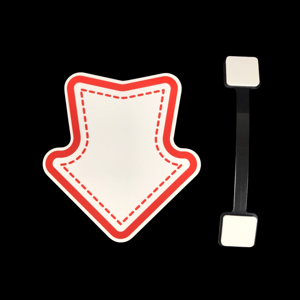 Wobbler nhựa WB-L01 / WB-L02 / WB-L03 / WB-L04 / WB-L05 / WB-L06 / WB-L07 / WB-L08 13cm dán formex 2mm (2,10)