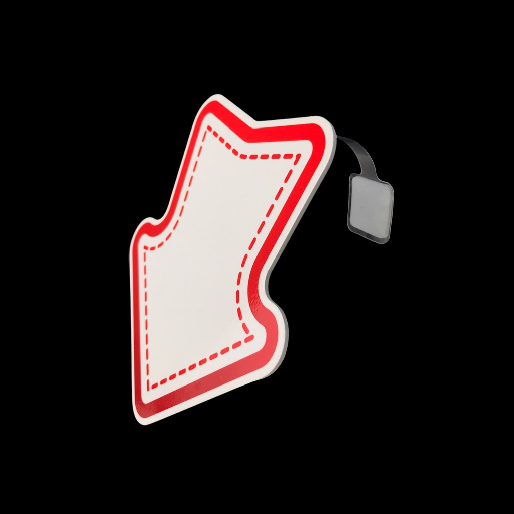 Wobbler nhựa WB-L01 / WB-L02 / WB-L03 / WB-L04 / WB-L05 / WB-L06 / WB-L07 / WB-L08 13cm dán formex 2mm (2,10)