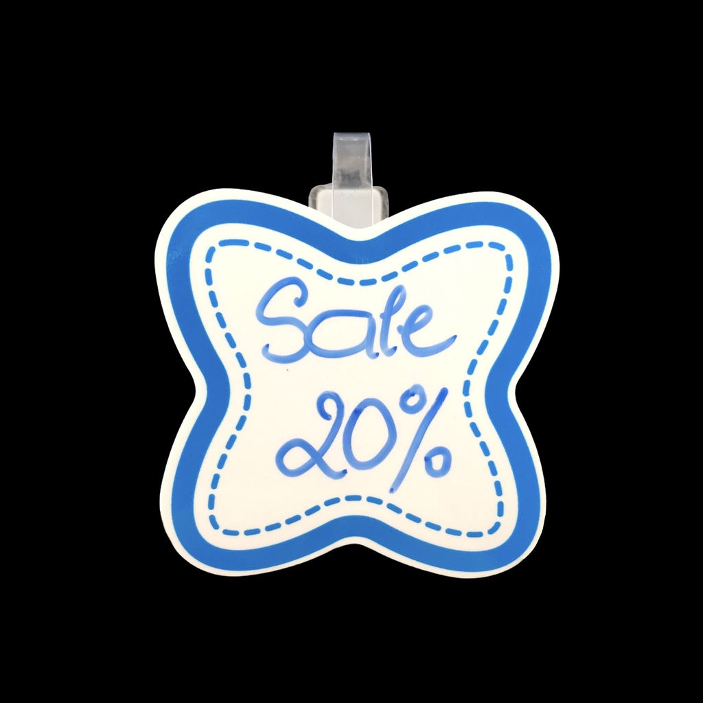 Wobbler nhựa WB-N01 / WB-N02 / WB-N03 / WB-N04 / WB-N05 / WB-N06 / WB-N07 / WB-N08 8cm dán formex 2mm (2,10)