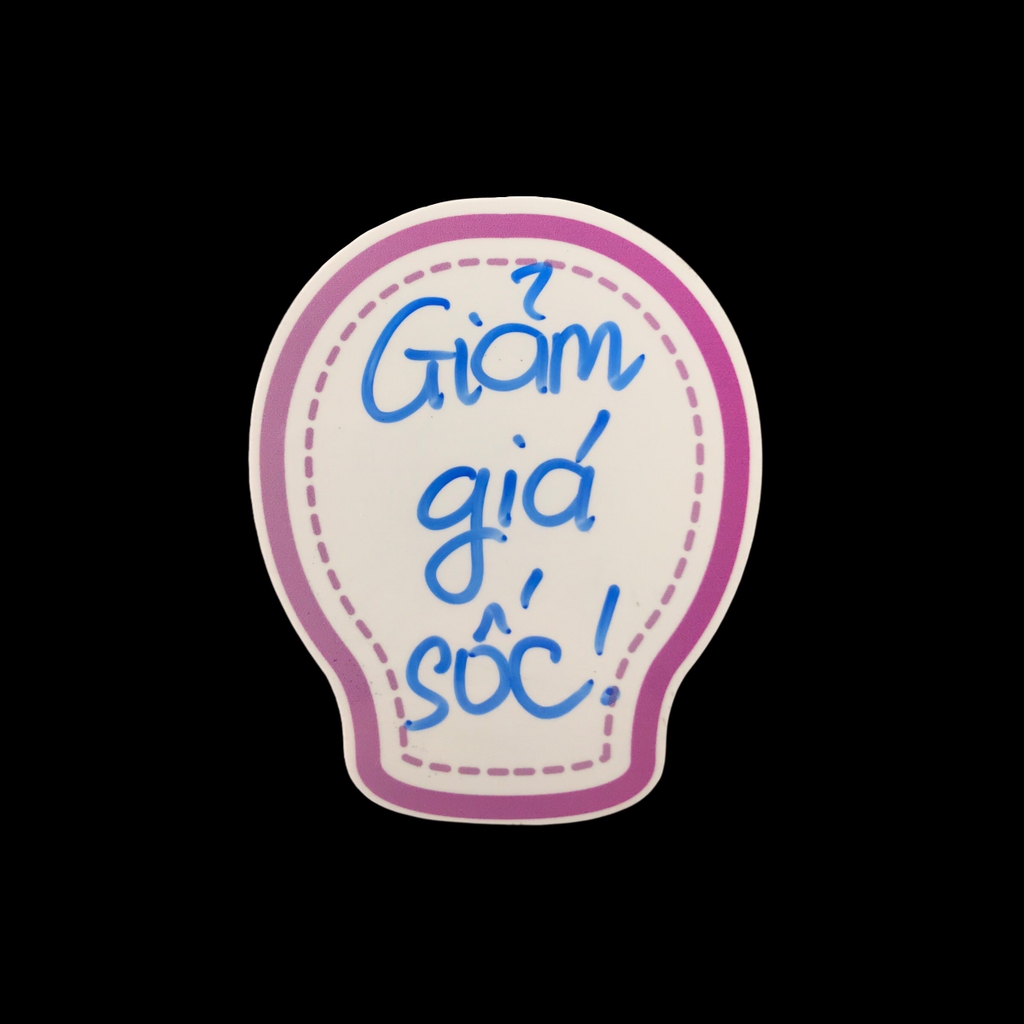 Wobbler nhựa WB-N01 / WB-N02 / WB-N03 / WB-N04 / WB-N05 / WB-N06 / WB-N07 / WB-N08 8cm dán formex 2mm (2,10)