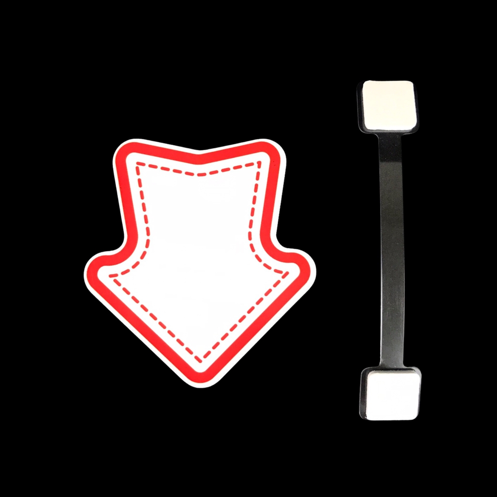 Wobbler nhựa WB-N01 / WB-N02 / WB-N03 / WB-N04 / WB-N05 / WB-N06 / WB-N07 / WB-N08 8cm dán formex 2mm (2,10)