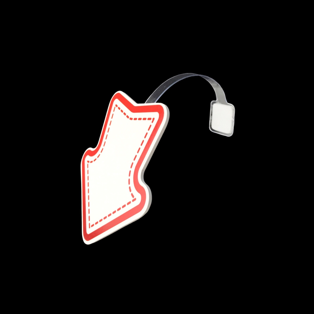 Wobbler nhựa WB-N01 / WB-N02 / WB-N03 / WB-N04 / WB-N05 / WB-N06 / WB-N07 / WB-N08 8cm dán formex 2mm (2,10)