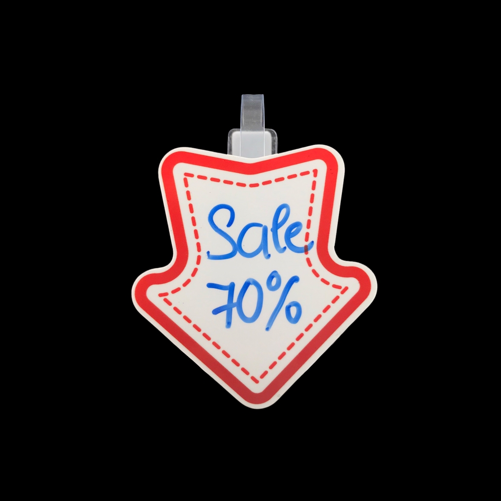 Wobbler nhựa WB-N01 / WB-N02 / WB-N03 / WB-N04 / WB-N05 / WB-N06 / WB-N07 / WB-N08 8cm dán formex 2mm (2,10)