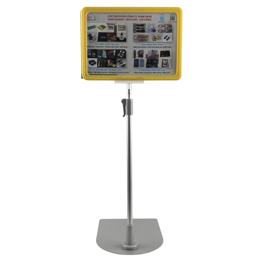 Bảng thông tin nhựa có chân JE001 150x210mm A5