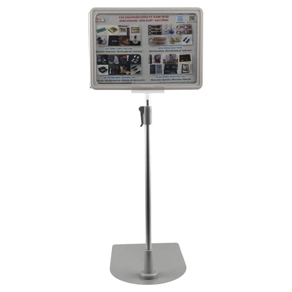 Bảng thông tin nhựa có chân JE001 150x210mm A5