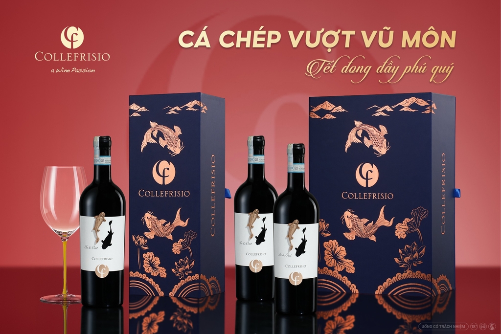 Rượu Vang Cá Chép Vàng In & Out – Quà Tặng Tết Cao Cấp 2026