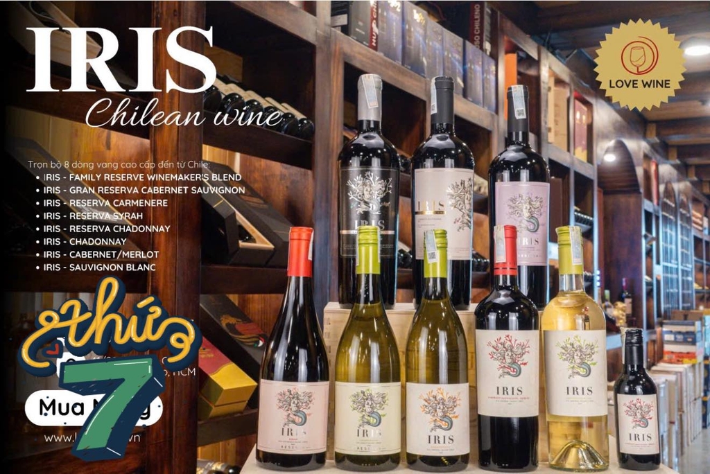 Rượu Vang Chile IRIS – Khám Phá Bộ Sưu Tập Vang Chile Được Yêu Thích.
